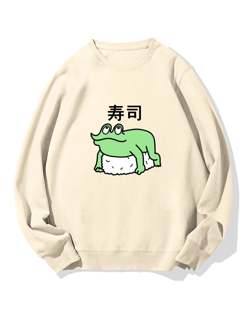 Frog Sushi Cotton Sweatshirt