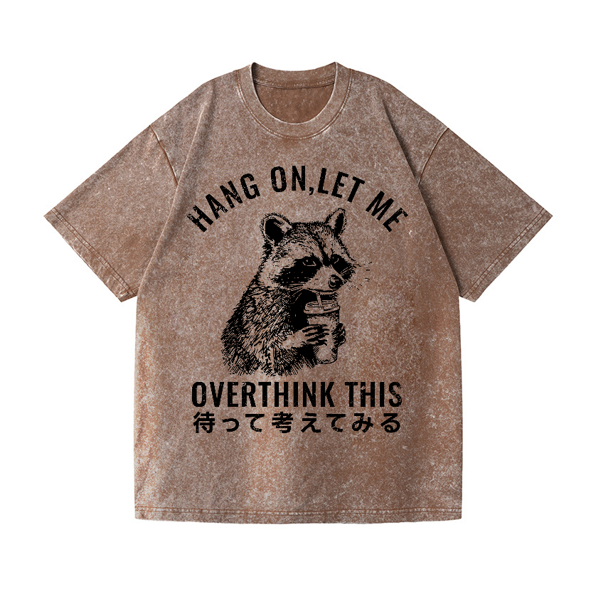 Racoon Vintage Wash Japanese Design T-Shirt