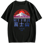 Mount Fuji Vintage Japan Graphic Cotton casual T-shirt