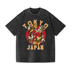 Tokyo Koi Fish Vintage Wash Japanese Design T-Shirt