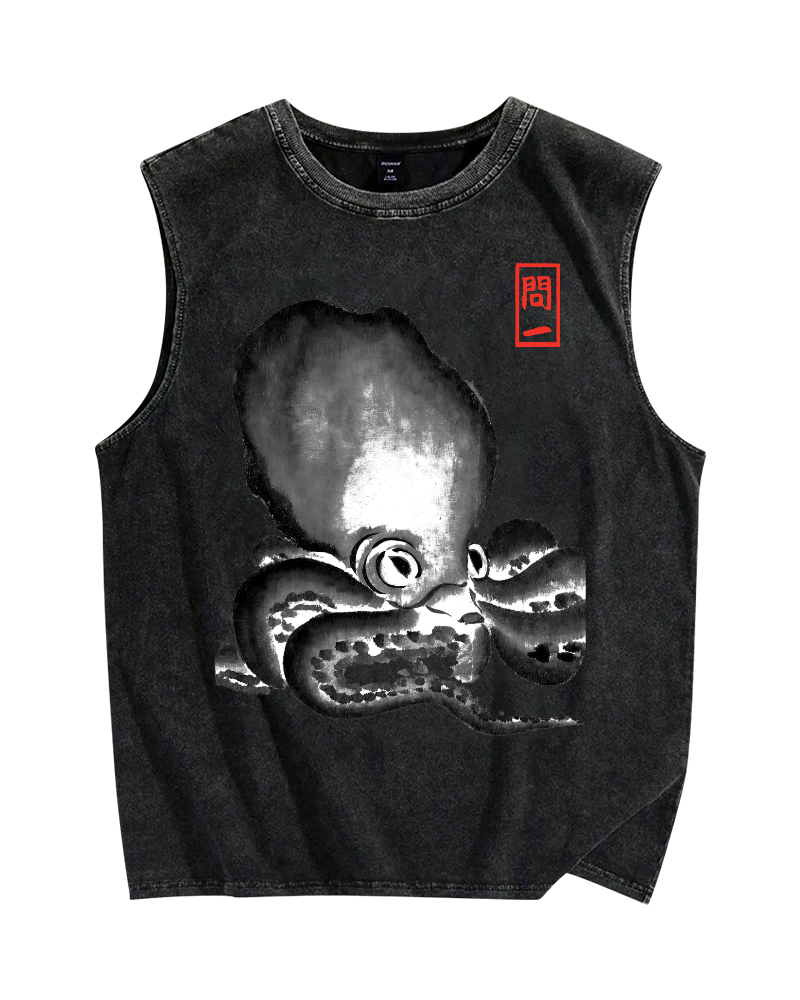 Vintage Distressed Washed Tank Top