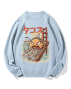 Taco Monster Cotton Sweatshirt