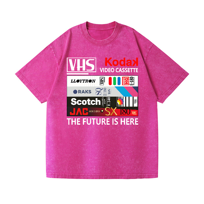 VHS Vintage Wash Japanese Design T-Shirt