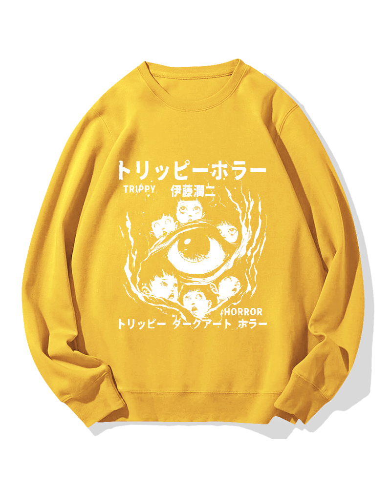 Trippy Horror Cotton Sweatshirt