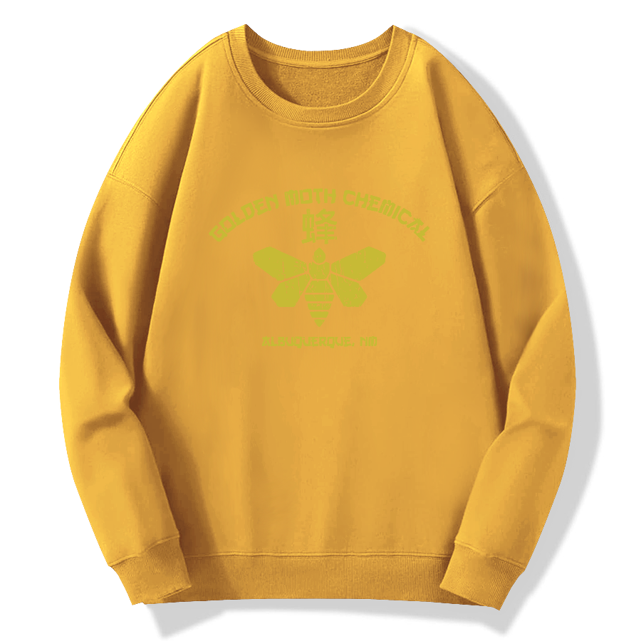 Golden Moth Chemical Cotton Pullover Sweatshirt