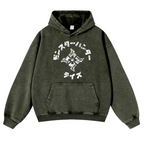Monster Hunter Rise Vintage Washed Thick Cotton Hoodie