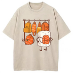 Sushi Is Selecting Backpacks Washed T-Shirt