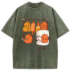 Sushi Is Selecting Backpacks Washed T-Shirt