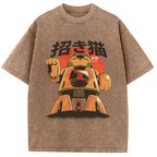 Mecha Cat Washed T-Shirt