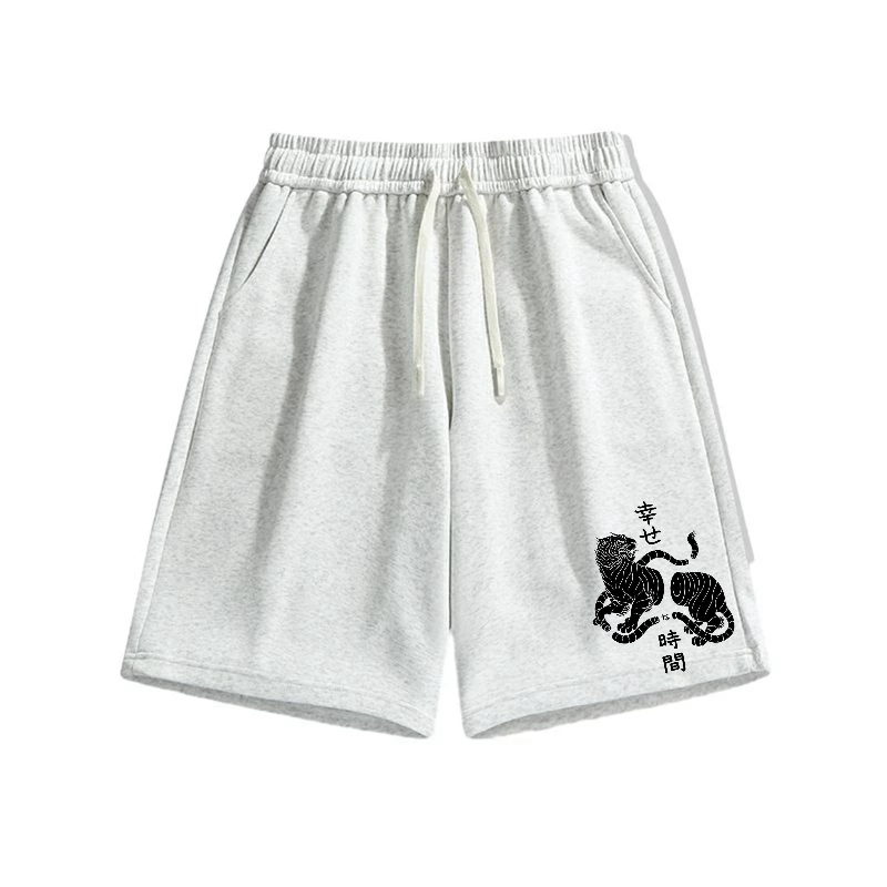 Happy Tiger Cotton Casual Shorts