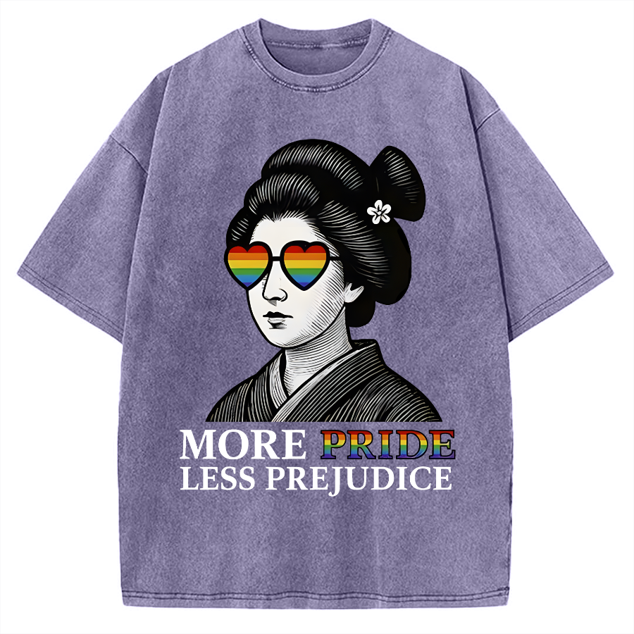 Geisha Wearing Sunglasses Vintage Washed T-shirt