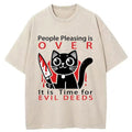 Mischievous Kitten Washed T-Shirt
