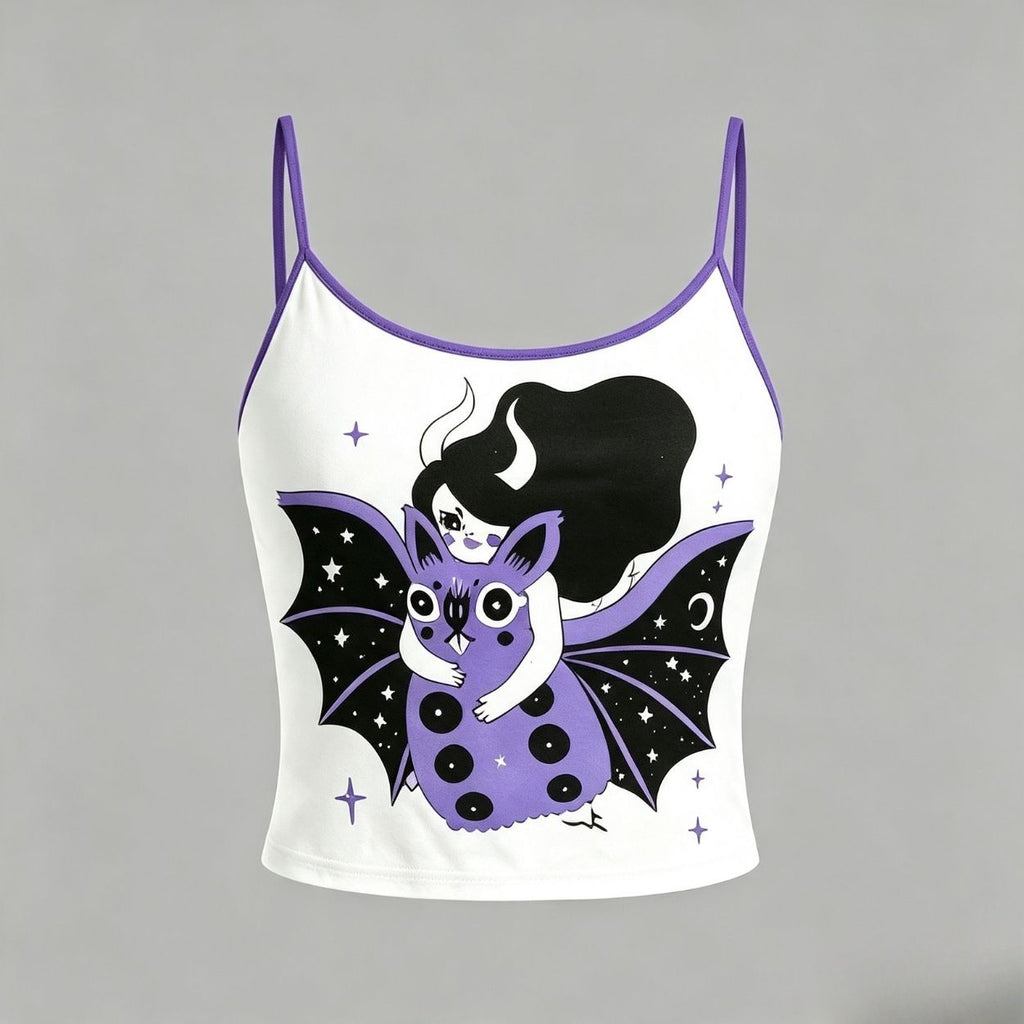 Starry Bat Top & Elasticated Trousers Two-Piece Set