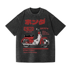 Honda C70 Vintage Wash Japanese Design T-Shirt