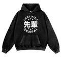 Senpai Vintage Washed Thick Cotton Hoodie