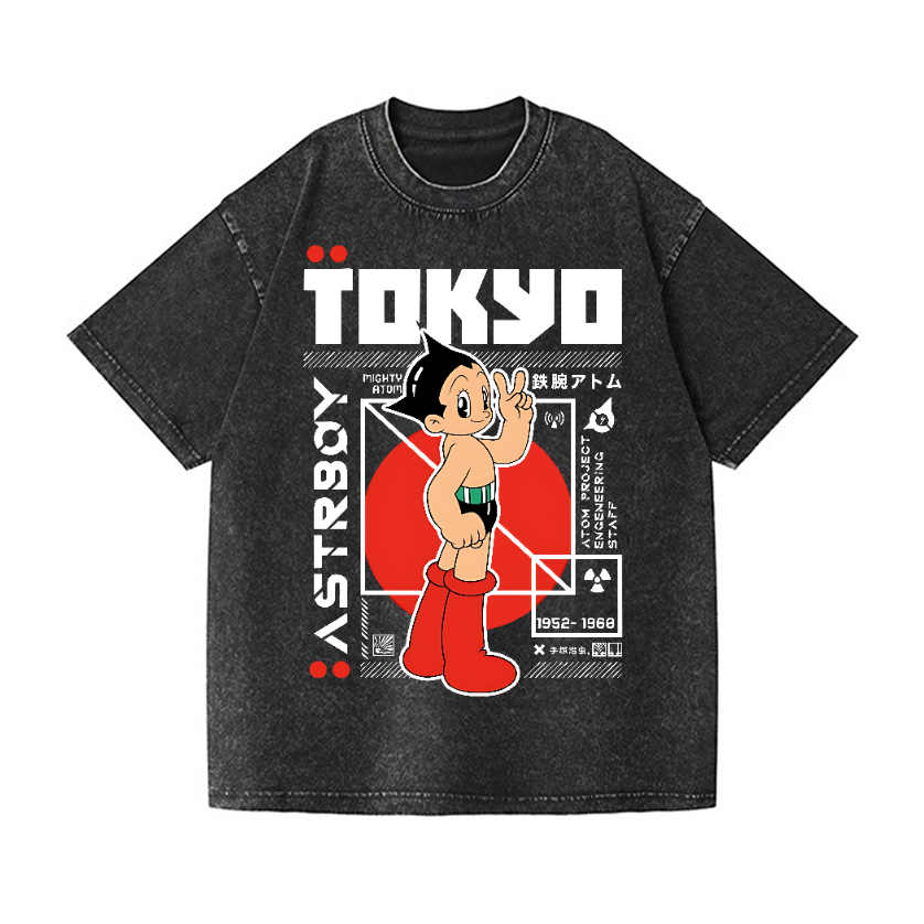 Astro Boy Vintage Wash Japanese Design T-Shirt