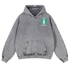 Sarcams Vintage Washed Cotton Back Art Hoodie