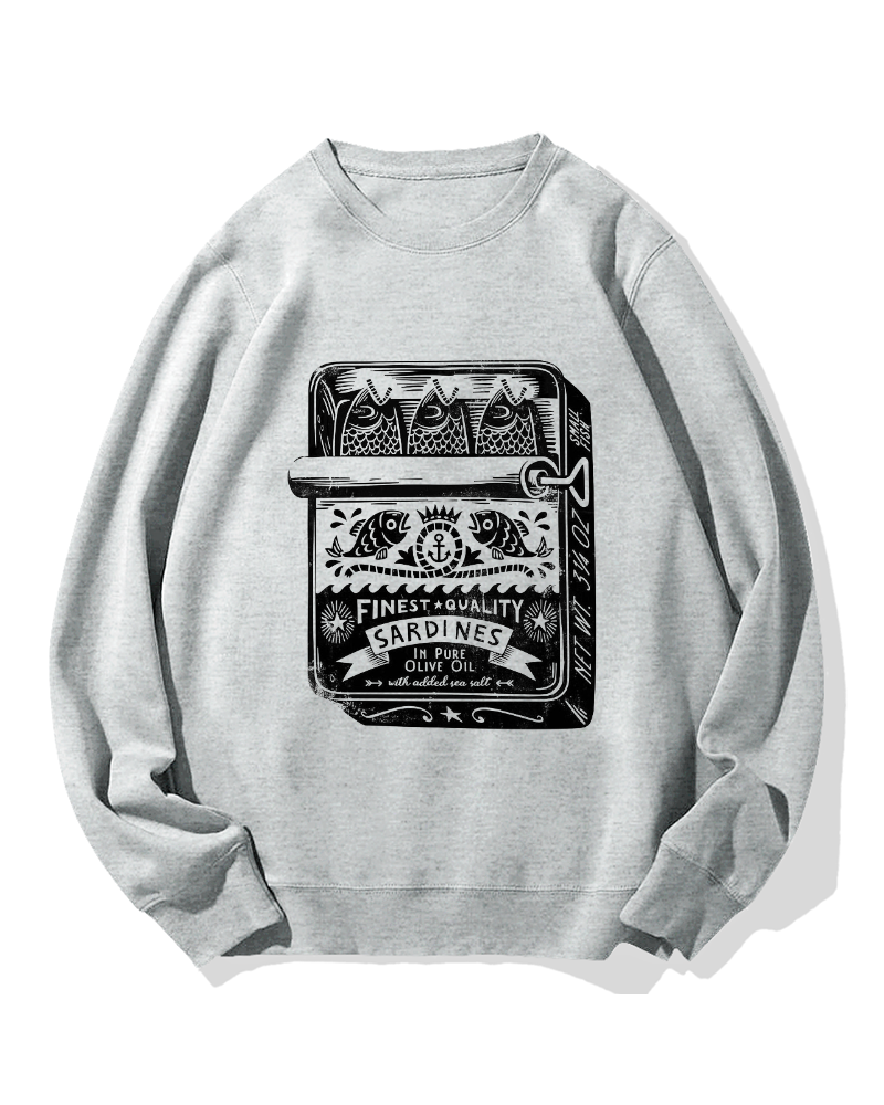 Canned Fish Cotton Sweatshirt