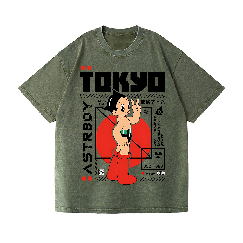 Astro Boy Vintage Wash Japanese Design T-Shirt