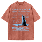 Schrodinger's cat escape plan Vintage Washed T-shirt