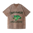 Frog Vintage Wash Japanese Design T-Shirt