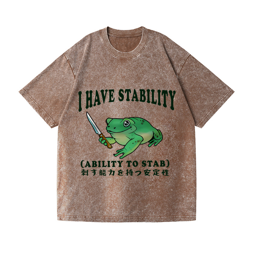 Frog Vintage Wash Japanese Design T-Shirt