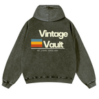 Vintage Vault Vintage Washed Cotton Back Art Hoodie