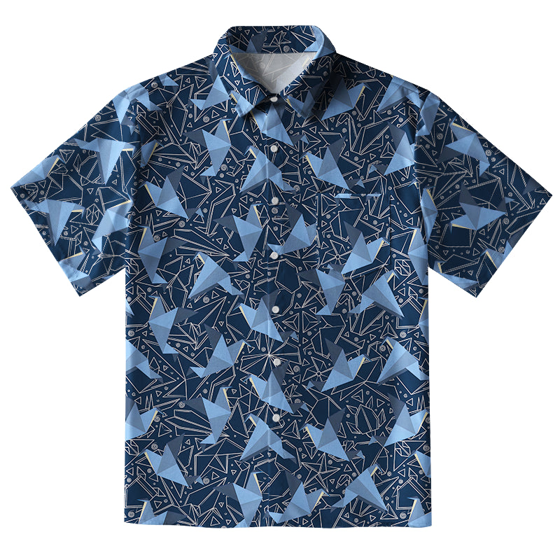 Japanese Traditional Origami Button-up Shirt
