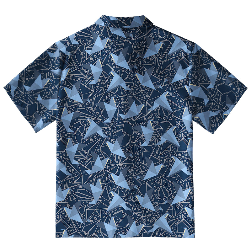 Japanese Traditional Origami Aloha Hawaiian Shirt