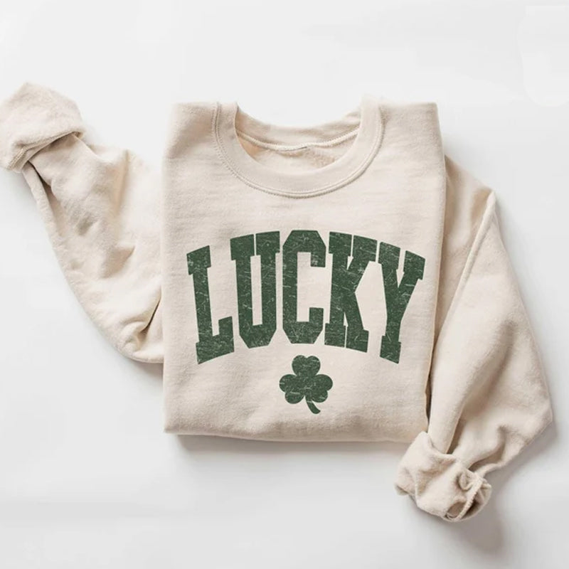 Unisex Lucky St Patrick's Day Printed Sweatshirt