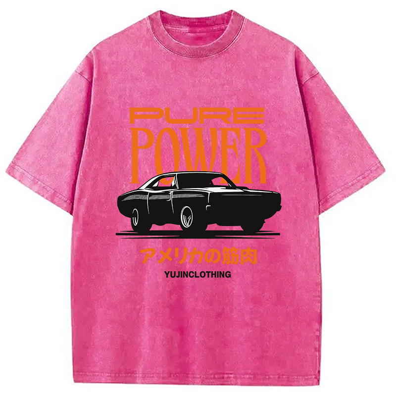Pure Power Car Washed T-Shirt
