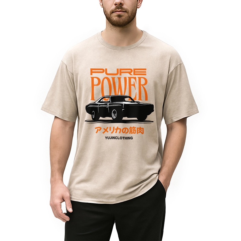 Pure Power Car Washed T-Shirt