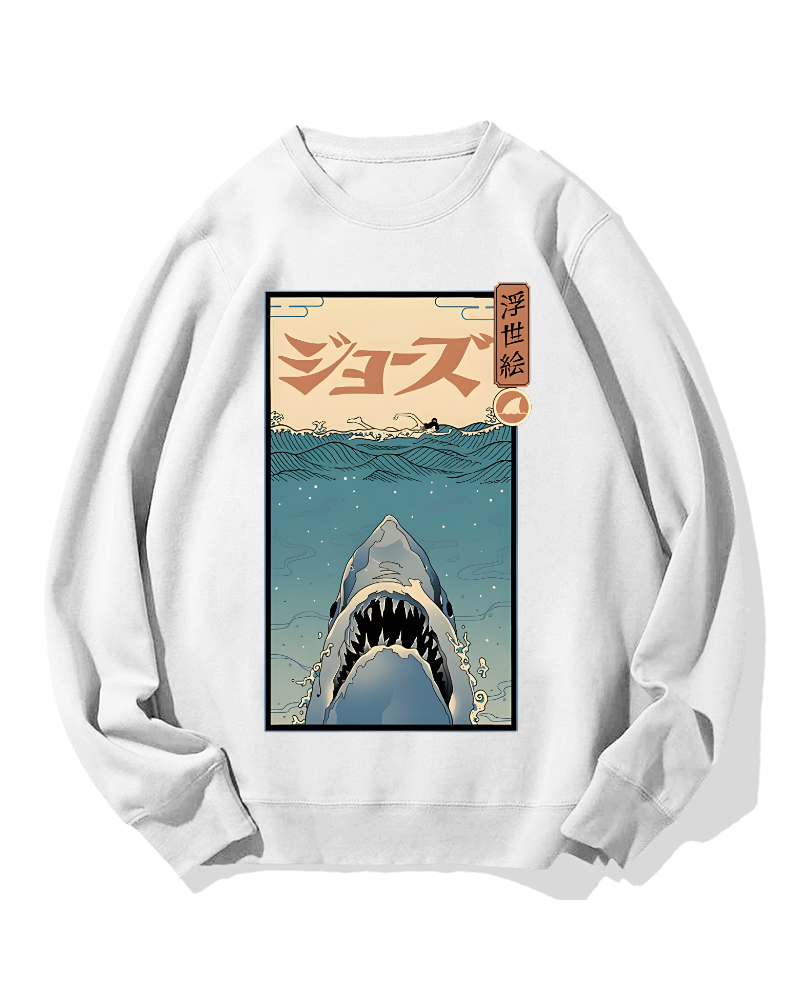 Uyiko-e Shark Cotton Sweatshirt