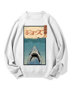 Uyiko-e Shark Cotton Sweatshirt