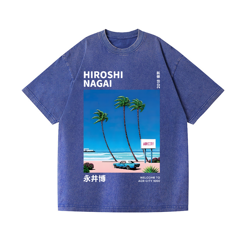 Hiroshi Nagai Vintage Wash Japanese Design T-Shirt