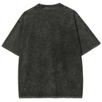 Unisex Washed Shark Identification Print T-shirt