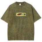 Unisex Fit Design Back Washed T-Shirt