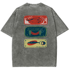 Unisex Fit Design Back Washed T-Shirt