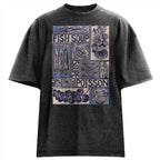 Unisex Fish Soup Prints Washed Tee