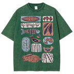 Unisex Fun Prints Washed Tee