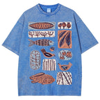 Unisex Fun Prints Washed Tee
