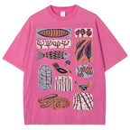 Unisex Fun Prints Washed Tee