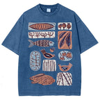 Unisex Fun Prints Washed Tee