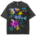 Unisex Angel Fish Washed Tee