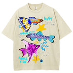Unisex Angel Fish Washed Tee