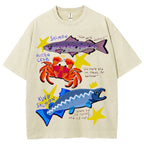 Unisex Fish Washed Tee