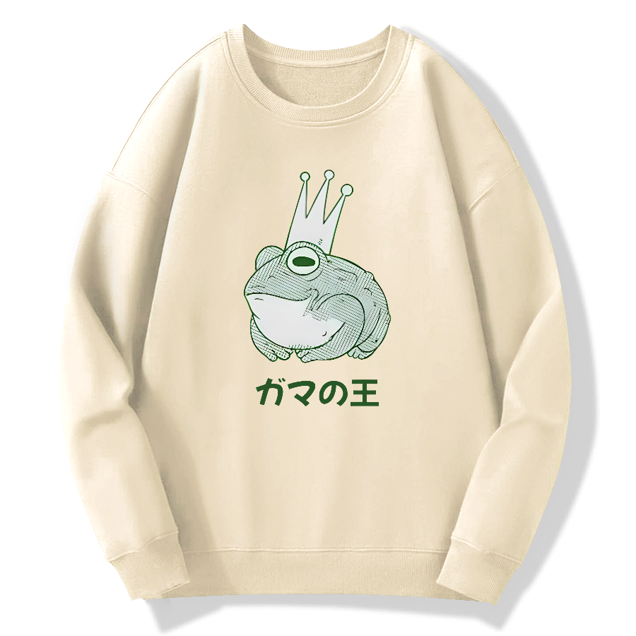 Toad King Cotton Pullover Sweatshirt