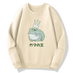 Toad King Cotton Pullover Sweatshirt