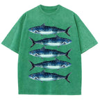 Five Sardines Unisex Vintage Washed Tee