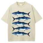 Five Sardines Unisex Vintage Washed Tee